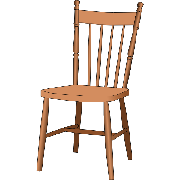 a graphic of a wooden chair